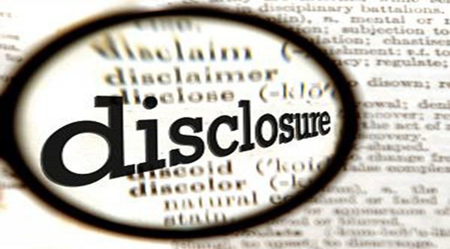 Voluntary Disclosure